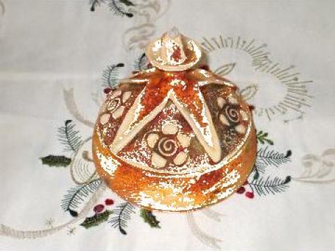 Bomboniera de ceramica traditionala, confectionata manual de la Davidiu Srl