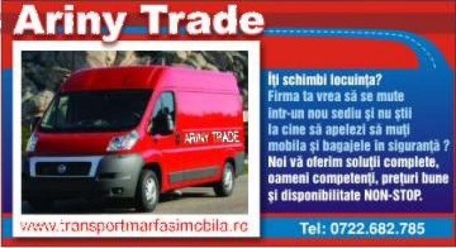 Transport marfa si mobila de la Ariny Trade Srl
