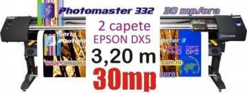 Imprimanta outdoor eco-solvent 3,2 m capete Epson DX5, DX7 de la Compass Srl