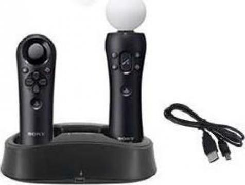 Incarcator pentru Playstation Move Controller Black si PlayS de la Backupdesign