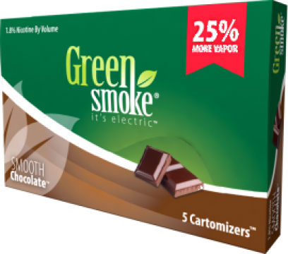 Cartomizoare cu aroma de ciocolata de la Green Smoke Romania