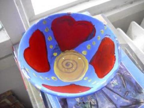 Vaze, vase, castroane din ceramica pictata de la 