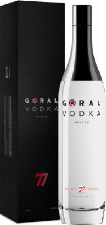 Vodka Goral Master 0.7L cu cutie de cadou de la Alcool Planet Srl