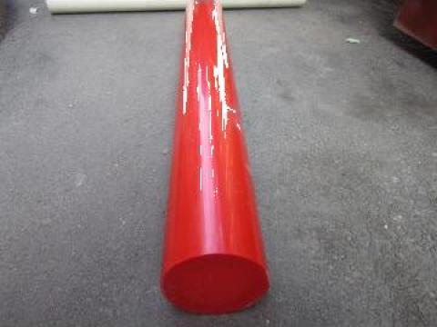 Bara PVC rosu fi 120 x 1000 mm ~ 16.4 kg de la Baza Tehnica Alfa Srl
