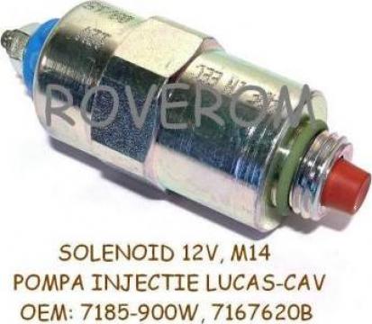Solenoid 12V, M14 pompa injectie Lucas, Cav de la Roverom Srl