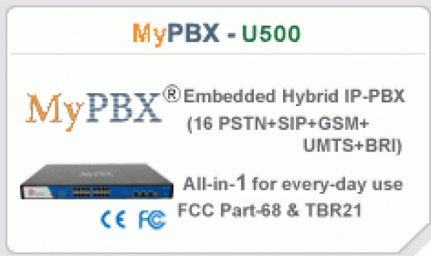 Centrala telefonica MyPBX U500 de la All Telecom Services Srl