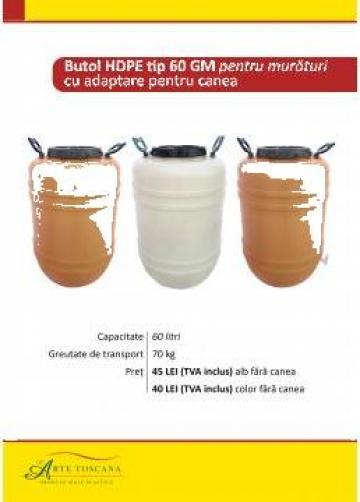 Butoaie 60 litri pentru muraturi de la L Arte Toscana Plast Srl.
