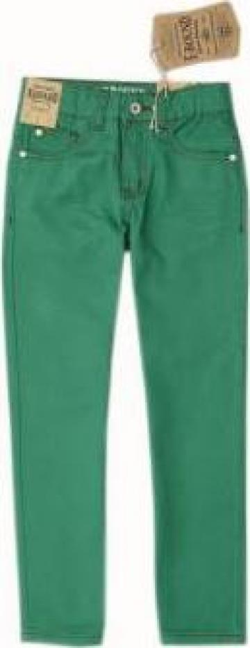 Jeans pentru baieti verzi de la A&P Collections Online Srl-d