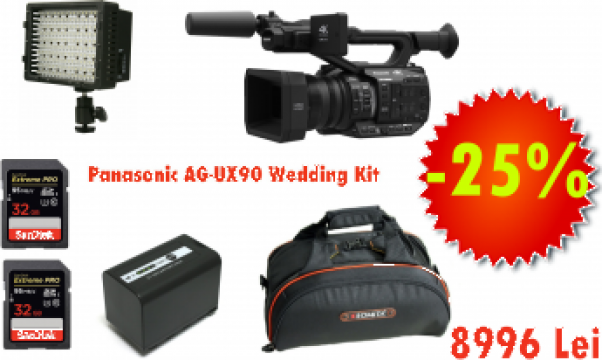 Camera video Panasonic AG-UX90 Wedding Kit de la West Buy SRL