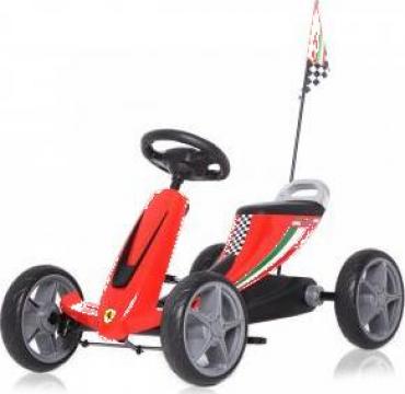 Kart (licentiat) pentru copii, rosu Ferrari Go