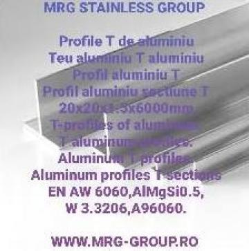Profil T aluminiu 20x20x1.5mm
