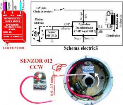 Aprindere tranzistorizata AT012 6V cu senzor 012CCW de la Gotronic SRL