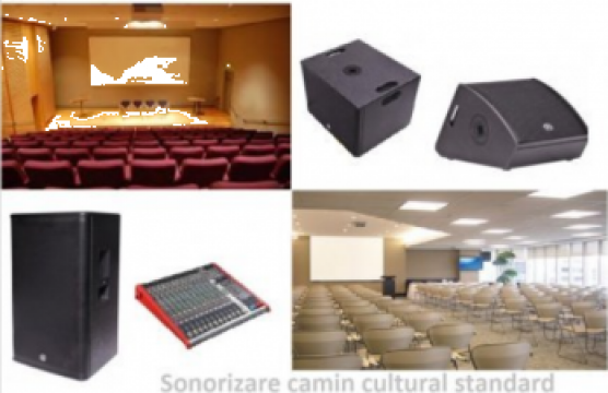 Sistem audio pentru camin cultural de la Amro Electronic Grup Srl