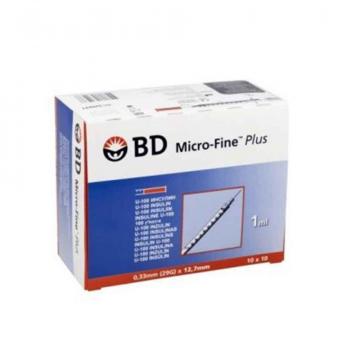 Seringi insulina 1 ml cu ac incastrat 29G - BD Micro Fine