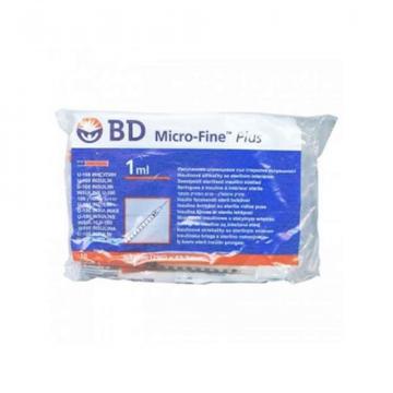 Seringi insulina 1 ml cu ac incastrat 29G - BD Micro Fine