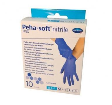 Manusi de examinare nitril albastre Peha Soft - S - 10 buc de la Medaz Life Consum Srl