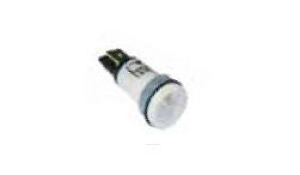 Lampa de semnalizare rotunda, 12mm, 400V, transparent 359994