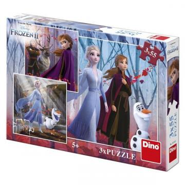 Puzzle 3 in 1 - Frozen II (3 x 55) de la A&P Collections Online Srl-d