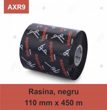 Ribon Armor Inkanto AXR9, rasina (resin), negru, 110mmx450m