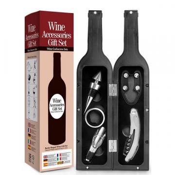 Set accesorii pentru sticla de vin, in cutie sticla de la Arca Hobber Srl