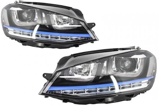 Faruri 3D LED compatibile cu VW Golf 7 VII (2012-2017) GTE