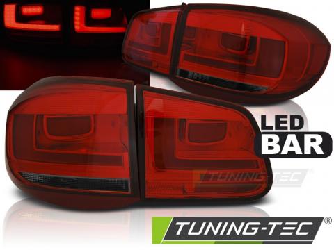 Stopuri LED compatibile cu VW Tiguan 07-07.11 rosu fumuriu