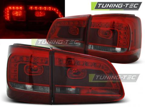 Stopuri LED compatibile cu VW Touran 08.10- rosu fumuriu LED
