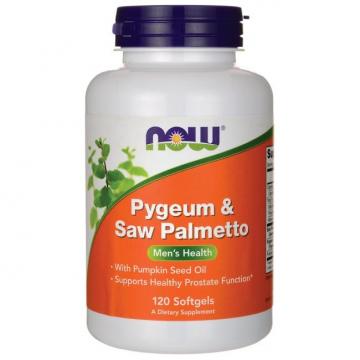 Supliment alimentar Now Pygeum & Saw Palmetto 120 capsule