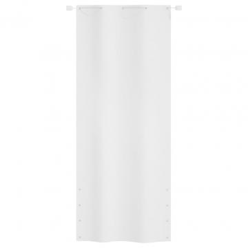 Paravan de balcon, alb, 100 x 240 cm, tesatura oxford de la VidaXL