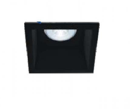 Carcasa negru patrat pentru GU10 Tetra-CF de la Spot Vision Electric & Lighting Srl