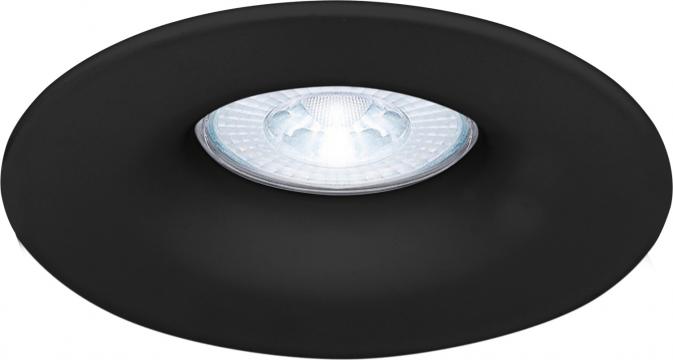 Carcasa negru rotund pentru GU10 Tetra-CF de la Spot Vision Electric & Lighting Srl
