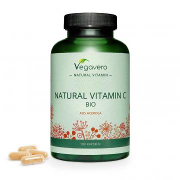Supliment alimentar Vegavero Vitamina C organica 180 capsule de la Krill Oil Impex Srl