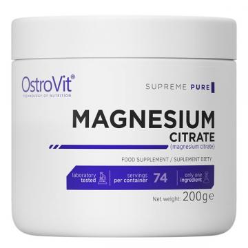 Supliment OstroVit Supreme Pure Magnesium Citrate 200 grame de la Krill Oil Impex Srl