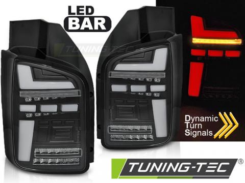 Stopuri LED Bar Tail Lights negru SEQ VW T5 10-15