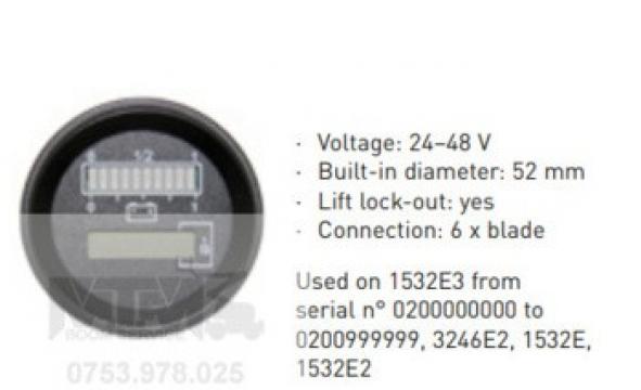 Indicator baterie 24 -48V nacela JLG 1532E3 3246E2 1532E de la M.T.M. Boom Service