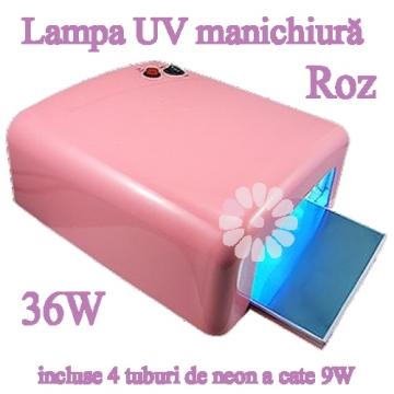Lampa UV 36W manichiura roz de la Mezza Luna Srl.