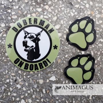 Sticker auto - Doberman set de la Arhi Ecus Srl