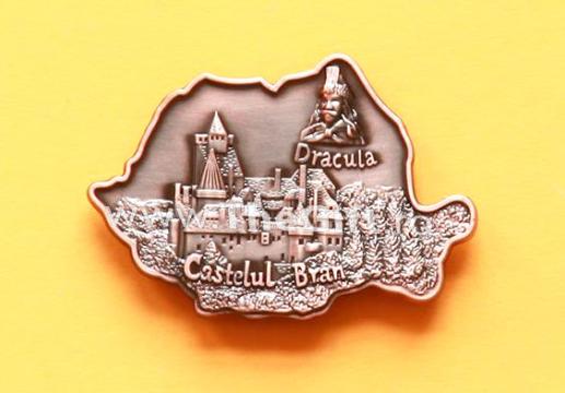 Magnet de frigider, Dracula, Castelul Bran, Romania de la Thegift.ro - Cadouri Online