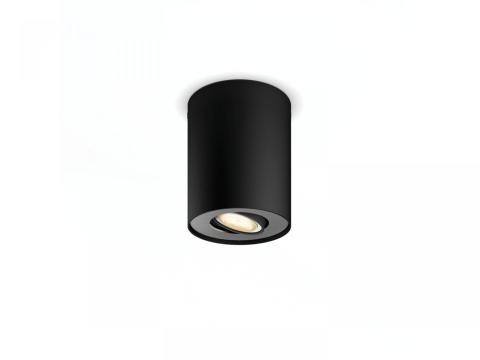 Spot LED Pillar Hue single spot black 1x5W 230V