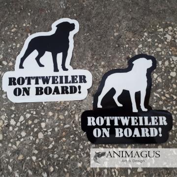 Sticker auto Rottweiler - diverse modele de la Arhi Ecus Srl