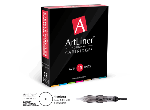 Cartus micropigmentare ArtLiner 1 Micro 0.25mm de la Visagistik