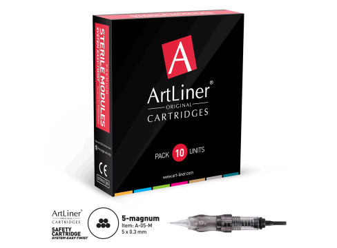 Cartus micropigmentare ArtLiner 5 Magnum 0.30mm de la Visagistik