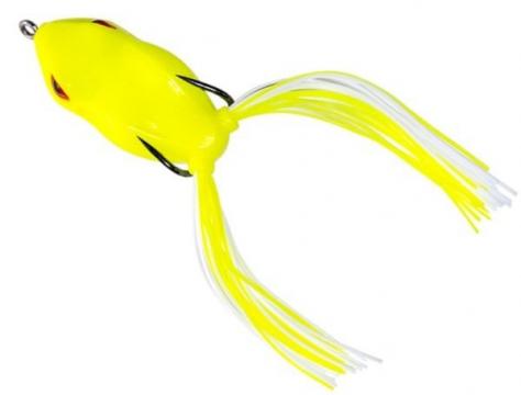 Broasca pescuit Wizard Wiggly galben, 5.5cm de la Pescar Expert