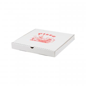 Cutie pizza alba cu imprimare generica 30cm de la Sc Atu 4biz Srl