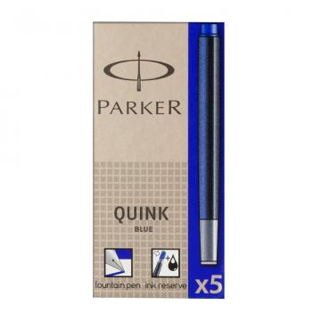 Patroane cerneala, Parker, Quink, albastru, 5 bucati/set de la Sanito Distribution Srl