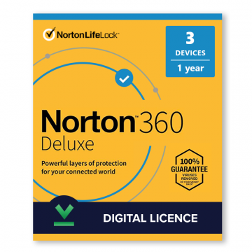 Licenta Norton 360 Deluxe 2020 3 dispozitive, 1 an