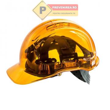 Casca de protectie ventilata culoarea portocalie de la Prevenirea Pentru Siguranta Ta G.i. Srl