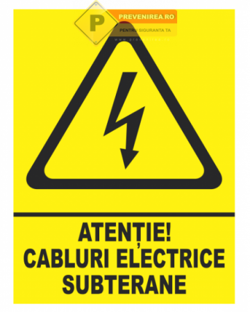 Indicatoare pentru cablurile electrice subterane