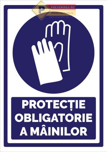 Indicatoare pentru protectia obligatorie a mainilor de la Prevenirea Pentru Siguranta Ta G.i. Srl