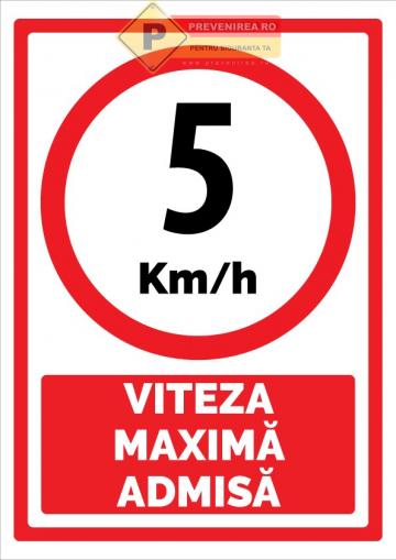 Indicator 5 km/h de la Prevenirea Pentru Siguranta Ta G.i. Srl